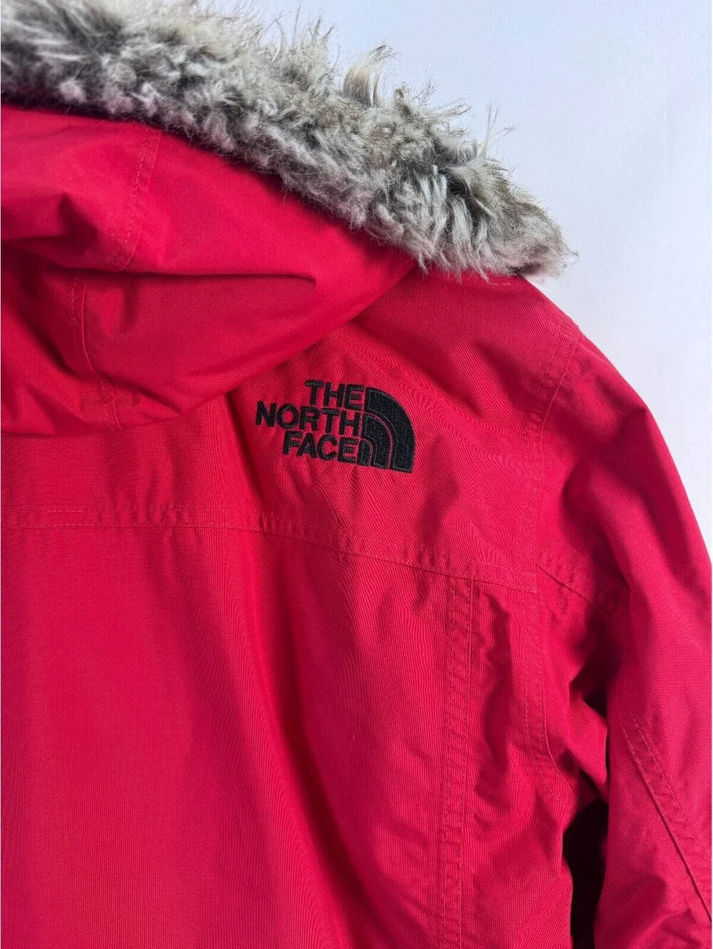 The North Face McMurdo 550 Down HyVent Fur Hood Parka Red Men's Small Gorpcore